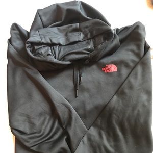 Men's Black Northface Hooded Sweater - size L